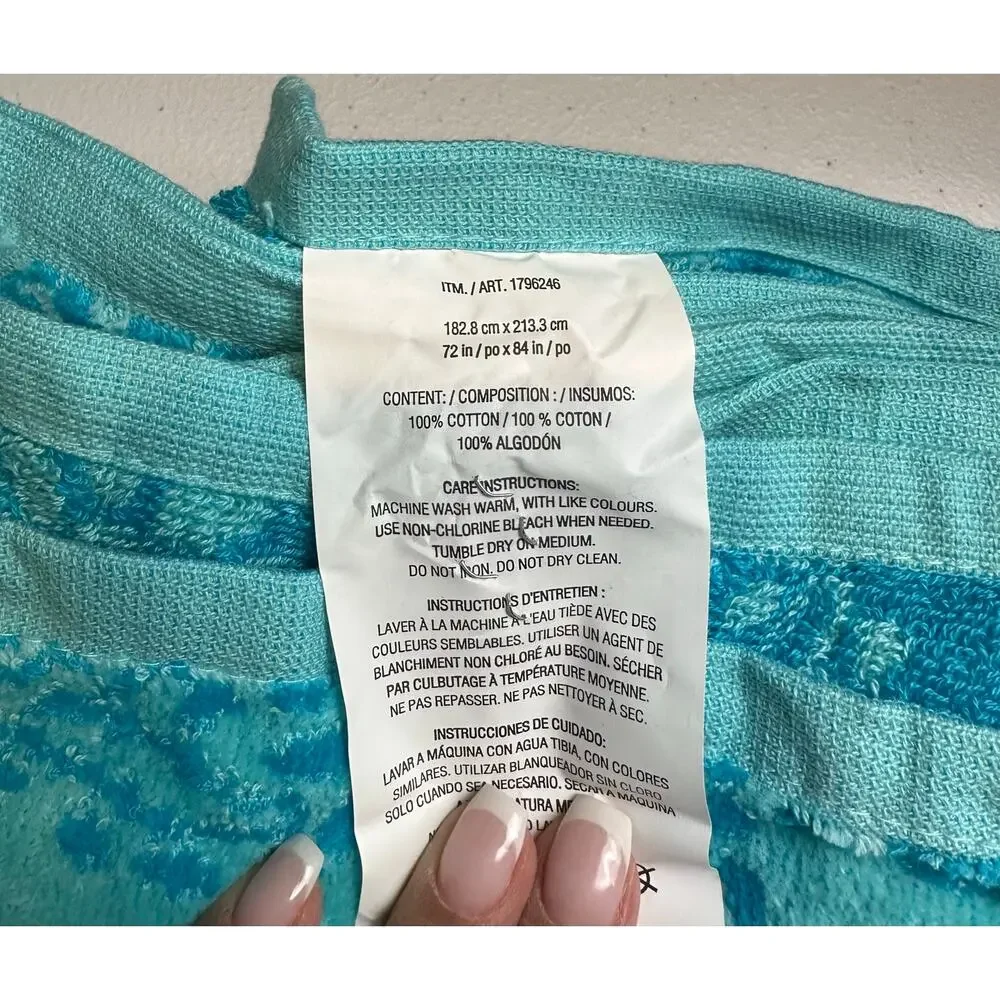 Overside Beach Towel with imperfections